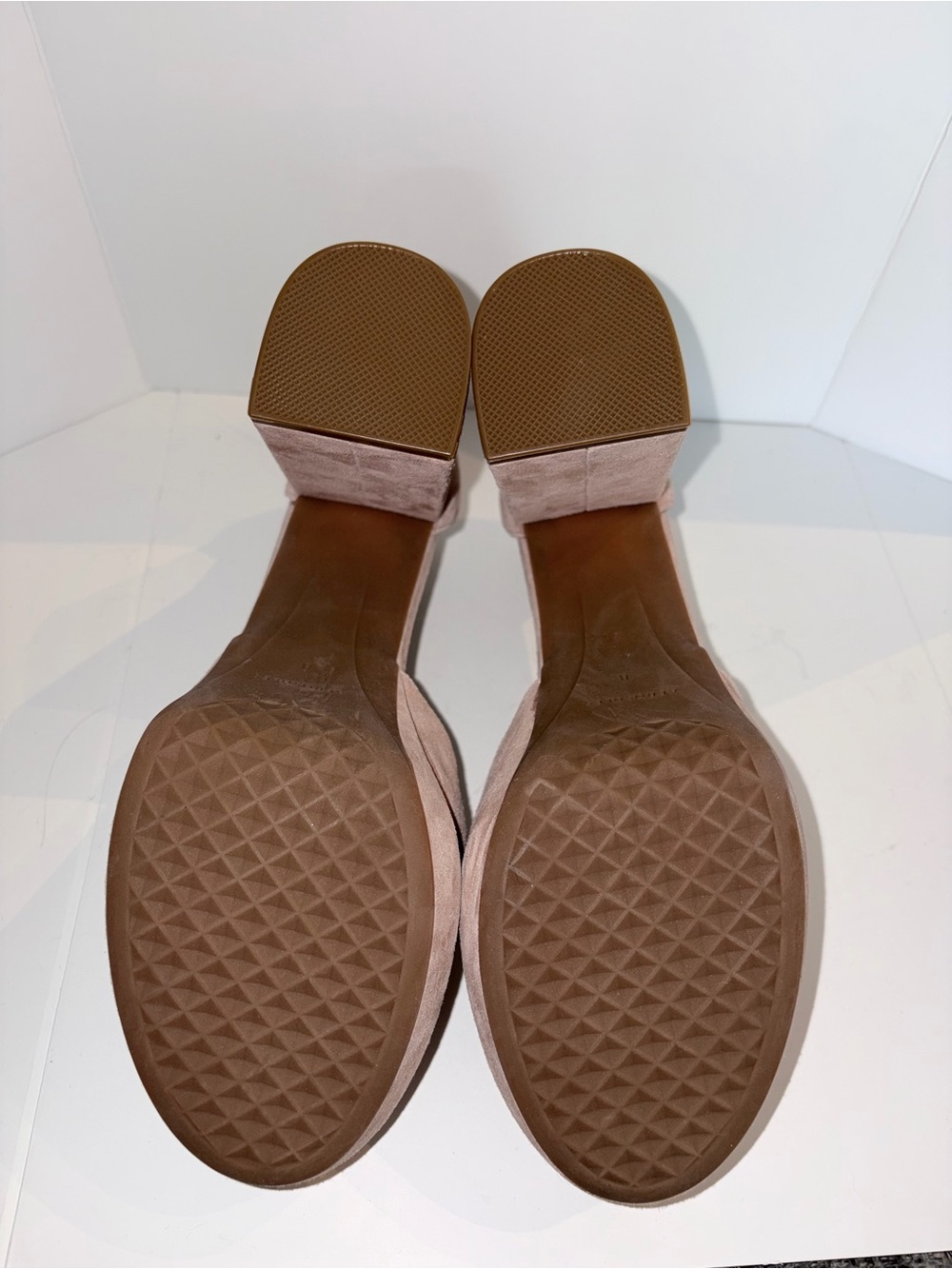 AEROSOLES Blush Suede Platform Block Heel Pump - Picture 4 of 4